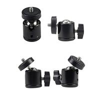 Homoyoyo 5piezas Gimbal para Teléfono Móvil Base De Soporte De Cabeza Esférica Tornillo De Adaptador De Soporte De Flash De Zapata Fría para Uso Trípodes y Cámaras