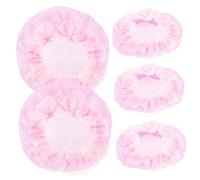 Homoyoyo 5piezas Invisible Pelo Accesorios Cabello De Color Rosa Redecillas Para Moños De Ballet Adornos Pelo Para Mujeres y Niñas Escenario De Baile