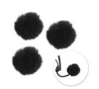 Homoyoyo 5piezas Suéter Cortavientos Para Micrófono Fundas Antiviento Resistentes Al Viento Mini Micrófonos De Solapa Portátiles Clip Para Corbata Para Grabaciones Al Aire