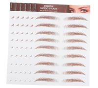 Homoyoyo 6 hojas Pegatinas de Cejas Marrones Resistentes al Agua Transferencia Realista para Cejas Temporales Naturales para Mujeres Fácil Aplicación y Alta Adhesión