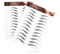 Homoyoyo 6 Hojas Pegatinas Impermeables para Cejas Cejas Postizas de Transferencia Realistas Temporales para Maquillaje Uso Diario el Hogar o Salón de Belleza de Simulación