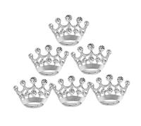 Homoyoyo 6 Piezas broche de cesta nupcial Boda dama de honor ramo decorativo acción de gracias broche de aleación Broche de escote pin de solapa de ropa de mujer pin de traje Silver