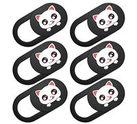 Homoyoyo 6 Piezas Cubierta De Privacidad De La Cámara Seguridad + Seguridad + Accesorios para PC Freak Secuestro Theshack Tranquilidad Iack Hackers Seguros Frek Webcam Slider LED Tapa De