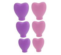 Homoyoyo 6 Piezas Estuche Para Brochas De Maquillaje De Silicona Protector De Brochas Cosméticas Fundas Para Para Viajar y Almacenamiento