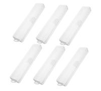 Homoyoyo 6 piezas Estuche Transparente Portátil para Cepillos de Dientes y Pasta de Viaje Caja Ligera y para Almacenamiento Higiénico de Unidades