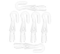 Homoyoyo 6 Piezas Gancho para Varita de Persianas Reemplazo Resistente y Ligero para Conectar Listones Verticales Control Seguro y Compacto para Persianas Uso Profesional y Duradero