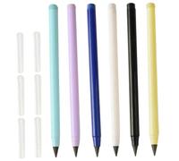 Homoyoyo 6 piezas Lápices Eternos sin Tinta con Borrador de y Duraderos para Estudiantes Escritura y Dibujo Diario