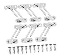 Homoyoyo 6 Piezas Limitador de Seguridad para Ventanas Abatibles de Acero Inoxidable Restrictor Infantil Bloqueo para Hogar y Oficina Fácil Instalación y Reducción de Ruido