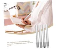 Homoyoyo 6 piezas Metálico para Lápices Unidades Prolongador Compacto y Resistente para Lápices Cortos Soporte para de Arte y Dibujo para Estudiantes y