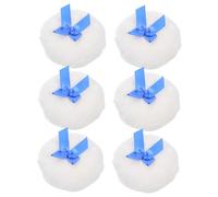 Homoyoyo 6 Piezas Puff de Polvo con Lazo Aplicador Esponjoso para Polvo Suelto Almohadillas de Maquillaje para Cuerpo y Rostro Cuidado Delicado para Sensible