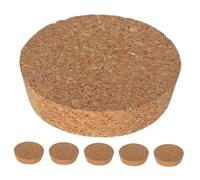 Homoyoyo 6 Piezas Tapones de Corcho Redondos Reutilizables para Jarrones de Vidrio Madera Suave Natural para Paisajismo y Terrarios de Plantas Acuáticas