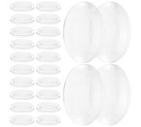 Homoyoyo 60 Lentes Biconvexas Transparentes de 25 MM para Enseñanza de Física y Experimentos Ópticos Kit de Lentes Ópticas Didácticas para Proyectos DIY y Educación Secundaria