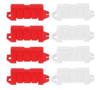 Homoyoyo 60 Piezas de Mini Vallas de Tráfico en Miniatura para Pista de Carreras RC, Barrera de Carretera de 60 Unidades, Accesorios de Simulación para Juegos de Bricolaje y Paisaje