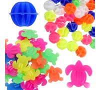Homoyoyo 61 Cuentas de Radios para Bicicleta Infantiles Decoración Colorida Clip Plástico Accesorios para Set 36 Cuentas Redondas Fácil Instalación para Bicicletas Estándar Color Aleatorio