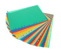 Homoyoyo 62 Piezas Divisores de Plástico para Archivador con Pestañas Multicolor Separadores para Oficina Escuela y Planificadores Personales Organizadores Resistentes y Versátiles