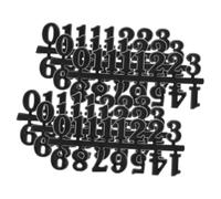 Homoyoyo 6juegos Kit de Numeración para Relógio Digital Números Arábigos para Relógio de Parede Suministros DIY para Reparación