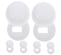 Homoyoyo 6pares Tapas De Tornillo De Inodoro De Cubiertas Redondas para Fijación De Asientos De Inodoro Accesorios De Instalación Duraderos y Resistentes