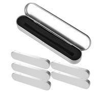 Homoyoyo 6piezas Estuche Metálico para Lápices con Bisagras De Cajas De Lata Rectangulares Multiusos para Oficina y Escuela Protección contra Daños y Espacio Amplio para Útiles Escolares