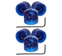Homoyoyo 8 Perillas Ajustables de Plástico Azul para Potenciómetros de Guitarra Eléctrica, con Llave para Ajuste Preciso en Presentaciones y Práctica Personal