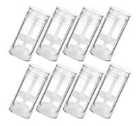 Homoyoyo 8 Piezas Botella de Desodorante Tubo Transparente Reutilizable Botella Vacía Tubo Giratorio de Plástico DIY y Recargar Perfume Casa o Viaje