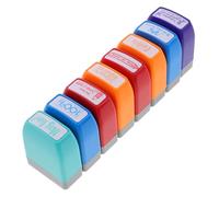 Homoyoyo 8 Piezas de Maestro para Evaluación Escolar Juego de Estampillas Coloridas para Fomentar y Creatividad para Aula y Comentarios Motivacionales