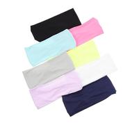 Homoyoyo 8 piezas Diademas Deportivas Elásticas para Yoga y Fitness Bandas Cabeza Antideslizantes y Absorbentes de Sudor Accesorio Ligero y Flexible para Mujer y Hombre