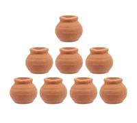 Homoyoyo 8 Piezas Macetas Miniatura de Terracota Pequeñas Vasijas de Barro para Suculentas Jardineras Decorativas para Interior para Plantas de Interior y Cultivo Saludable