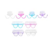 Homoyoyo 8 Piezas Pincel para Polvo de Uñas Cepillo Plumero de Uñas de Cepillos para Limpiar Fregar Limpiador Brochas Maquillaje