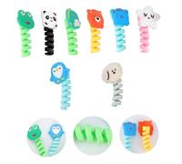 Homoyoyo 8 Piezas Protector Cable Flexible para y Cargador con Diseño de Organizadores y Cubre Cables Resistente al y Frío Rotura para Líneas Móviles