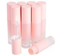 Homoyoyo 8 Piezas Tubos de Brillo Labial Vacíos de Envases de Brillo Labial Rellenables con Aplicador de Varilla