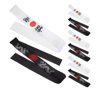 Homoyoyo 8piezas Diadema Deportiva para Ninja de Diadema Japonesa de Karate de Bushido para Disfraz de Halloween y Ejercicio