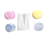 Homoyoyo 8piezas Discos Desmaquillantes De Algodón Reutilizables De Tres Para Remover Maquillaje Herramienta Cosmética Lavado Facial Adecuado Para Viajes Diarios