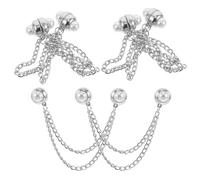 Homoyoyo 8piezas Pinzas Magnéticas Para Ropa Con Cadena Cierre Sin Costuras Accesorio Para Ajustar El Dobladillo De Camisetas y Pantalones Imán Multifunción Botón Magnético Para Prendas