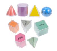 Homoyoyo 9 Piezas Geométricos Transparentes para Mesa de Luz Educativos para Tarjetas Desplegables y Fórmulas Desarrollo de Reconocimiento de y Pensamiento Crítico