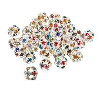 Homoyoyo 90 Piezas Cuentas Espaciadoras de Strass Plateadas para Hacer Pulseras y Joyas Diy Abalorios Redondos Sueltos para Bisutería Artesanal Accesorios para Collares y Manualidades