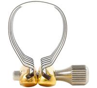 Homoyoyo Abrazadera Ajustable para Saxofón Alto de Acero Inoxidable, Sujetador de Ligadura Metálico Plateado, Accesorio Resistente para Suministros y Partes de Saxofón, Uso Profesional