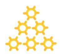 Homoyoyo Abridor de Tapas para Manos Artríticas 6 Unidades Color Amarillo Herramienta Antideslizante para Abrir Botellas y Frascos Portátil y Ligera para Cocina y Viajes