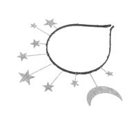 Homoyoyo Accesorios Cabello Diadema De Estrellas Plateadas Decoración De Diadema Para Niñas Para Fiestas y Actuaciones