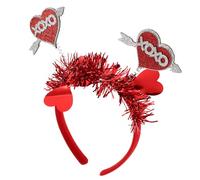 Homoyoyo accesorios del dia de san valentin accesorios de san valentin tidador del corazón diadema de corazones enamorado Red