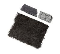 Homoyoyo Accesorios Foto Profesional Recién Nacido Diadema Envolvente Suelo Gris Oscuro