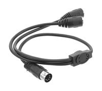 Homoyoyo Adaptador y Divisor DIN De 5 Pines Para Sintetizador - Convierte Cable MIDI Macho a Hembra - Extensión De Audio De
