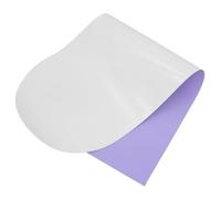 Homoyoyo Adhesivo para Pizarra Blanca Vinilo Autoadhesivo Forma de Media Luna 40 X 16 Pulgadas Blanca Extraíble Reposicionable para Oficina Escuela y Planificación Diaria