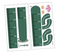 Homoyoyo Adhesivo Pared Regla de Altura Cactus Verde Pvc Medidor Crecimiento Niños Habitación Infantil Decoración Autoadhesiva Removible para Seguimiento Desarrollo Infantil