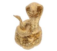 Homoyoyo Adorno de Serpiente de Latón Pequeño para Escritorio Decoración Artesanal Vintage Figurilla de Animal de Latón Adecuado para Hogar Oficina y Jardín Pieza Decorativa Única