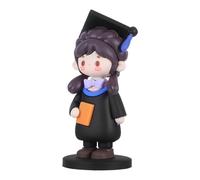 Homoyoyo Adorno para Pastel de Graduación Doctorado en PVC Figura 3D Niña Graduada Decoración Duradera para Fiestas y Eventos de Celebración