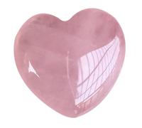Homoyoyo Adornos de Cristal Forma de Corazón Piedra de Palma Piedra de Cuarzo para Decoración del Hogar