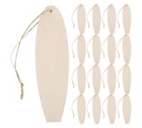 Homoyoyo Adornos de Madera para Manualidades, 40 Piezas de Tablas de Surf sin Pintar Cuerda, Ideales para Decoración de Pared y Proyectos Creativos de Verano