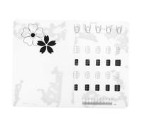 Homoyoyo Alfombrilla de Silicona para Práctica de Uñas Tapete Transparente para Dibujo y Entrenamiento de Arte Manicura Reutilizable para Salones de Belleza