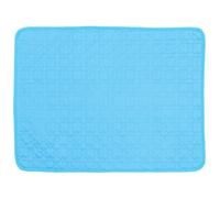 Homoyoyo Alfombrilla Refrigerante de Seda Helada para Mascotas Tamaño S Azul Cojín Portátil Transpirable para Jaula de Perros y Gatos Manta Auto-Refrigerante para Verano y Viajes