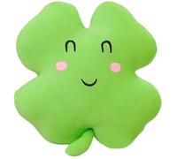 Homoyoyo Almohada De Trébol De Cuatro Hojas Almohada De Peluche 3D Patrick Trébol Almohada Calle Trébol De Peluche Juguetes De Trébol Lindos Juguetes De Peluche Sofá Niño Truco Algodón